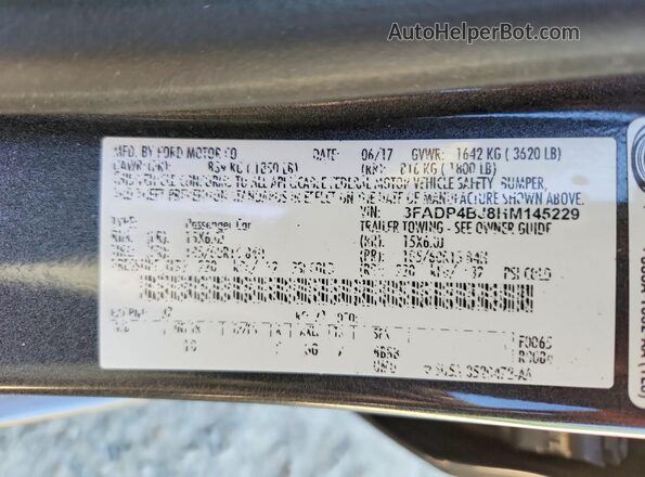3FADP4BJ8HM145229 2017 FORD FIESTA Gray Widok komory silnika