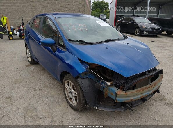 3FADP4BJ8KM128289 2019 FORD FIESTA Blue Instrument cluster view