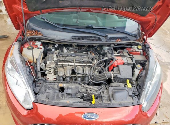 3FADP4BJ8KM128440 2019 FORD FIESTA Red უკანა სალონის ხედი