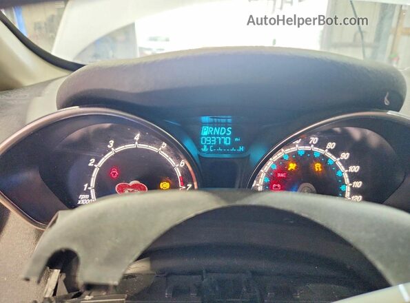 3FADP4BJ9KM141116 2019 FORD FIESTA White ხელსაწყოთა პანელის ხედი
