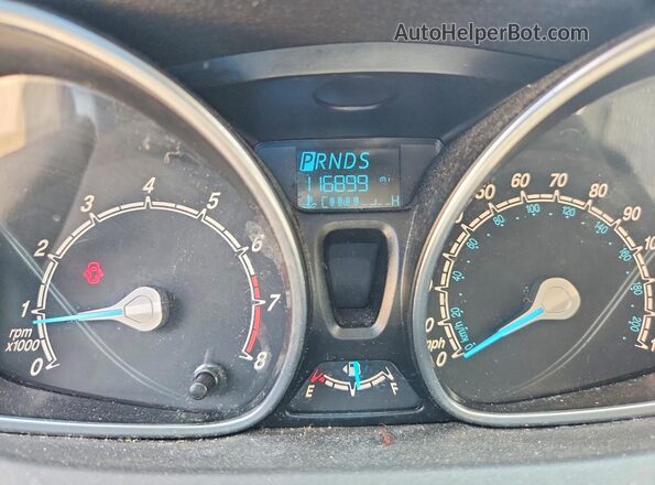 3FADP4BJXGM153492 2016 FORD FIESTA Black Widok zestawu wskaźników