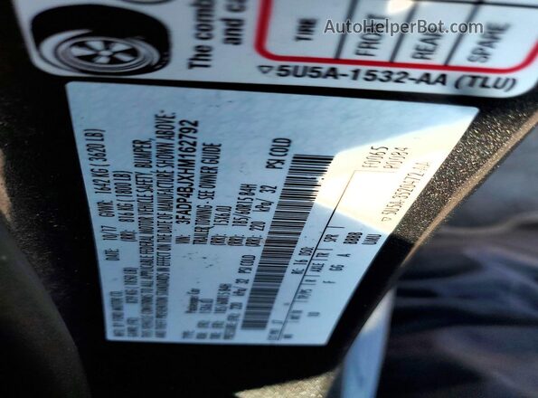3FADP4BJXHM162792 2017 FORD FIESTA Charcoal Widok komory silnika