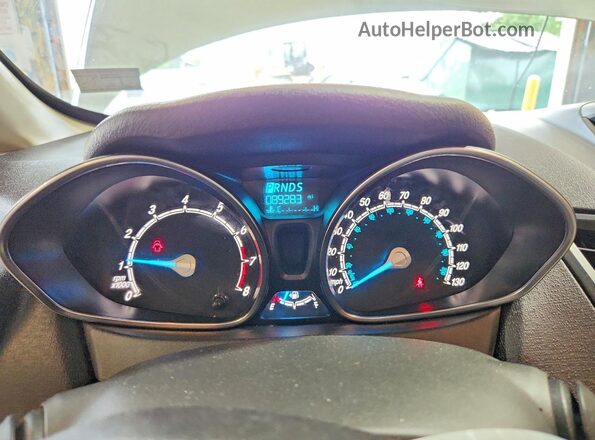 3FADP4BJXJM104977 2018 FORD FIESTA White Instrument cluster view
