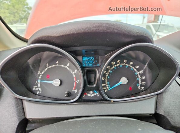 3FADP4BJXKM132358 2019 FORD FIESTA Red Vista del cuadro de instrumentos
