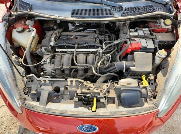 3FADP4BJXKM132358 2019 FORD FIESTA Red Vista interior trasera