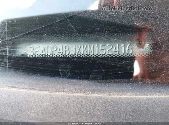 3FADP4BJXKM152416 2019 FORD FIESTA Red Widok komory silnika