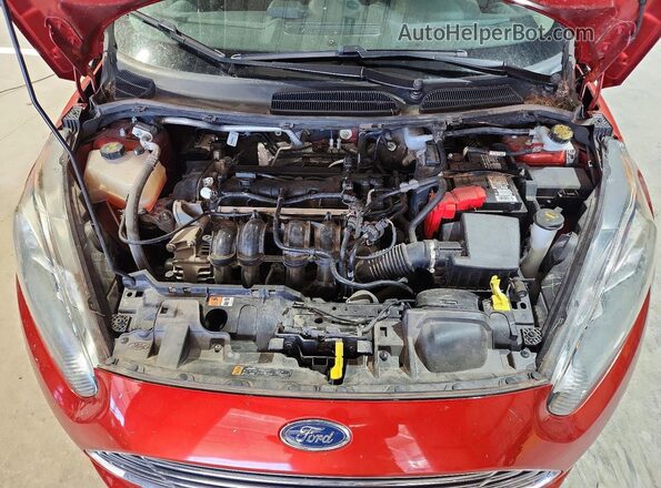 3FADP4BJXKM165912 2019 FORD FIESTA Red Vista interior trasera