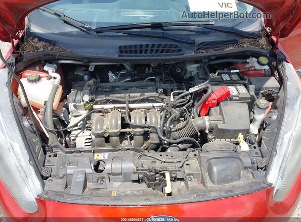 3FADP4EJ0KM121560 2019 FORD FIESTA Red Rear view