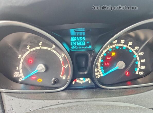 3FADP4EJ1HM140496 2017 FORD FIESTA Black Widok zestawu wskaźników