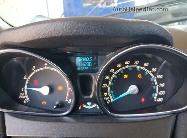 3FADP4EJ1KM134172 2019 FORD FIESTA White ხელსაწყოთა პანელის ხედი