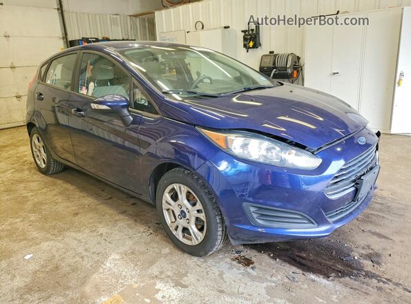 3FADP4EJ2GM204804 2016 FORD FIESTA Синий Передняя правая четверть