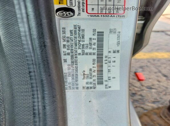 3FADP4EJ2HM146467 2017 FORD FIESTA Silver ძრავის განყოფილების ხედი