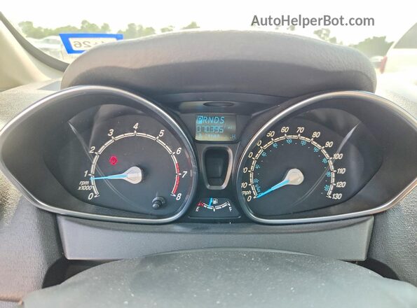 3FADP4EJ2JM117203 2018 FORD FIESTA Gray ხელსაწყოთა პანელის ხედი
