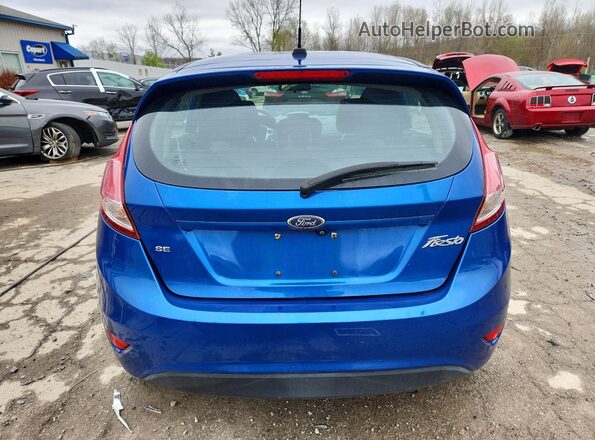 3FADP4EJ2KM114707 2019 FORD FIESTA Blue Rear view