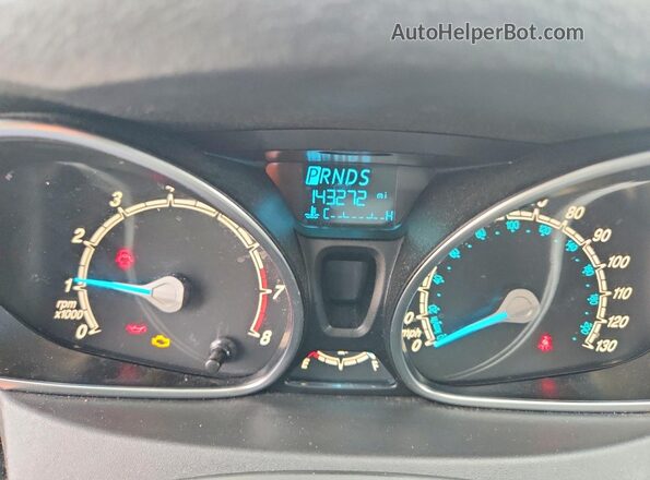 3FADP4EJ2KM114707 2019 FORD FIESTA Blue Instrument cluster view