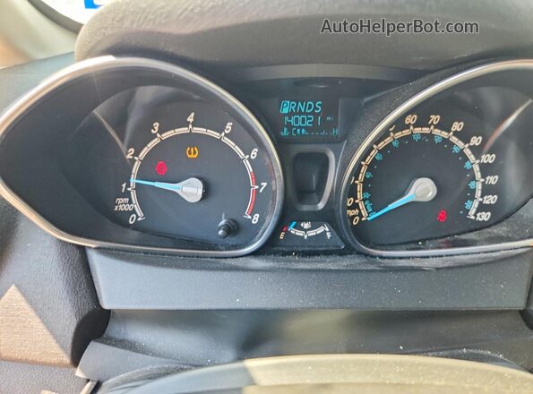 3FADP4EJ2KM150655 2019 FORD FIESTA White Instrument cluster view