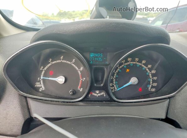 3FADP4EJ3JM103312 2018 FORD FIESTA White Widok zestawu wskaźników