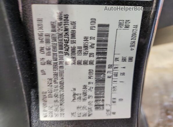 3FADP4EJ3KM131046 2019 FORD FIESTA Gray Widok komory silnika