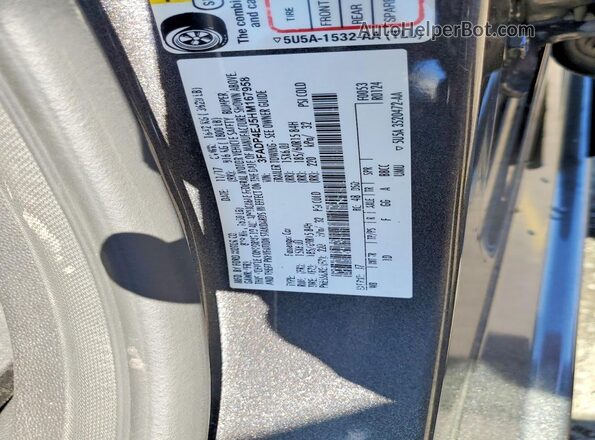 3FADP4EJ5HM167958 2017 FORD FIESTA Gray VIN կոդի պիտակի տեսք