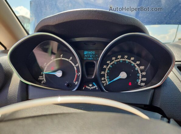 3FADP4EJ5JM147621 2018 FORD FIESTA Blue Widok zestawu wskaźników