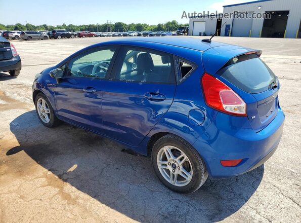 3FADP4EJ8JM128383 2018 FORD FIESTA Blue Tył lewy
