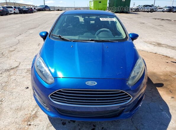 3FADP4EJ8JM128383 2018 FORD FIESTA Blue Widok z przodu