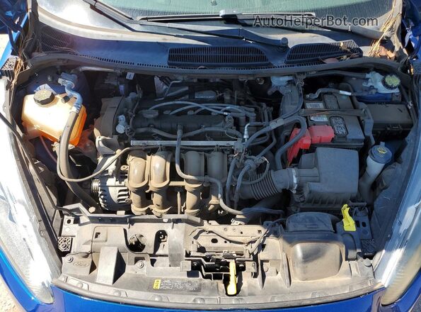 3FADP4EJ8JM128383 2018 FORD FIESTA Blue Widok wnętrza z tyłu