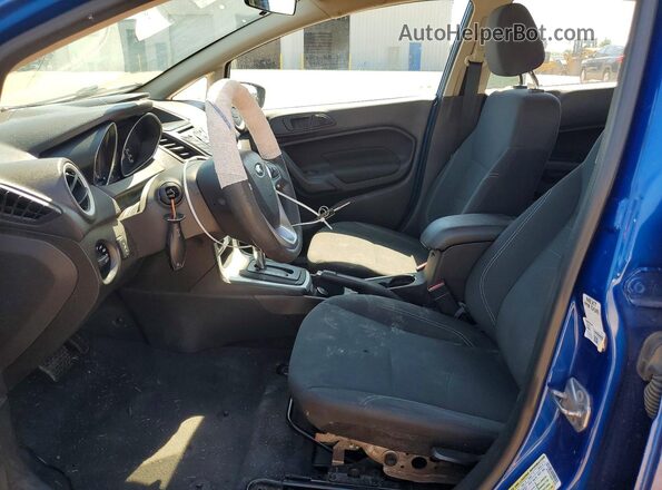 3FADP4EJ8JM128383 2018 FORD FIESTA Blue Widok wnętrza z przodu