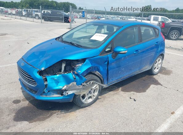 3FADP4EJ9GM119555 2016 FORD FIESTA Blue Vista tres cuartos delantera izquierda