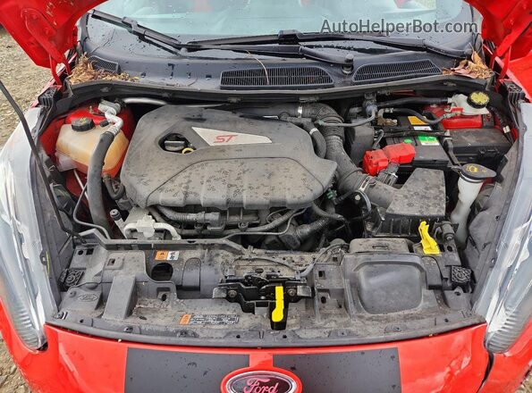 3FADP4GX6GM114069 2016 FORD FIESTA Оранжевый Вид задней части салона