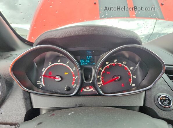 3FADP4GX6GM114069 2016 FORD FIESTA Оранжевый Вид щитка приборов