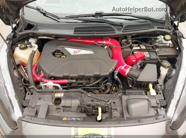 3FADP4GX7JM141854 2018 FORD FIESTA Gray Rear view
