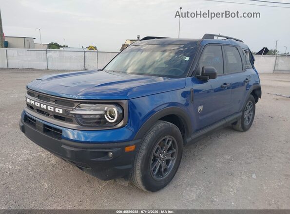 3FMCR9B61RRF42824 2024 FORD BRONCO SPORT Blue Передня ліва чверть