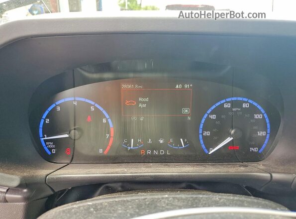 3FMCR9B62MRA15948 2021 FORD BRONCO Gray ხელსაწყოთა პანელის ხედი