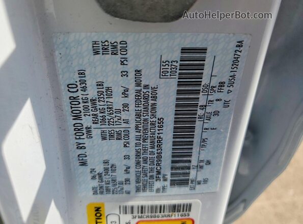 3FMCR9B63RRF11655 2024 FORD BRONCO White Widok komory silnika