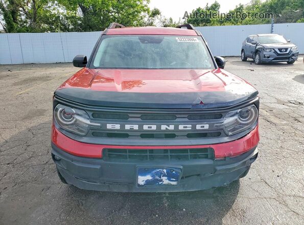 3FMCR9B64MRA73155 2021 FORD BRONCO Red Front view