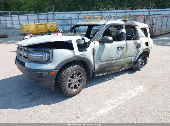 3FMCR9B65MRA28516 2021 FORD BRONCO SPORT Серый Передняя левая четверть