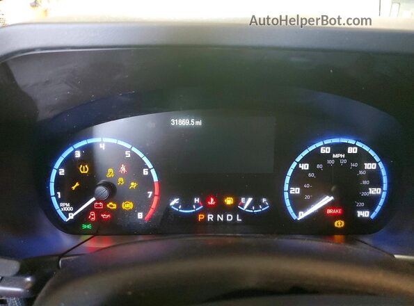 3FMCR9B65PRD56832 2023 FORD BRONCO Green ხელსაწყოთა პანელის ხედი