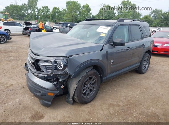 3FMCR9B66PRD07378 2023 FORD BRONCO SPORT Gray წინა მარცხენა ხედი სამი მეოთხედიდან