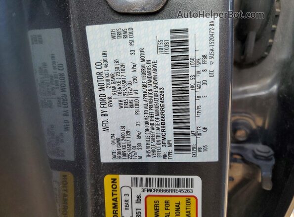3FMCR9B66RRE45263 2024 FORD BRONCO Серый Вид подкапотного пространства