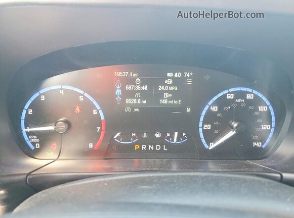3FMCR9B66RRE45988 2024 FORD BRONCO Blue Instrument cluster view