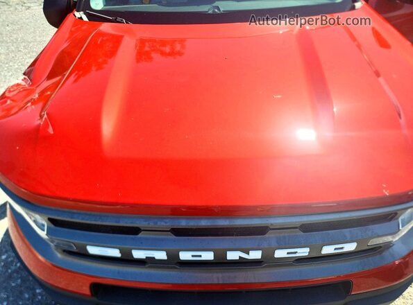 3FMCR9B67NRE20348 2022 FORD BRONCO Orange Вид підкапотного простору