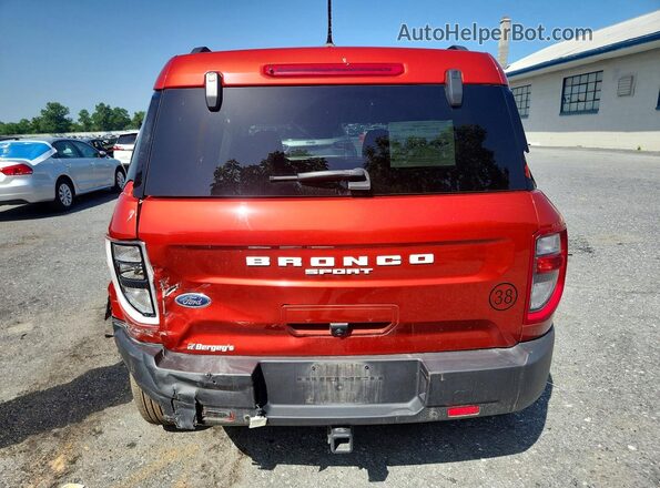 3FMCR9B67NRE20348 2022 FORD BRONCO Orange Вид ззаду