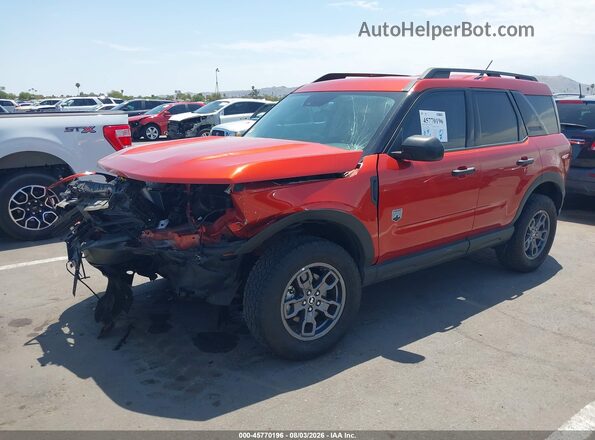 3FMCR9B69NRE06984 2022 FORD BRONCO SPORT Red Առջևի ձախ երեք քառորդ տեսարան