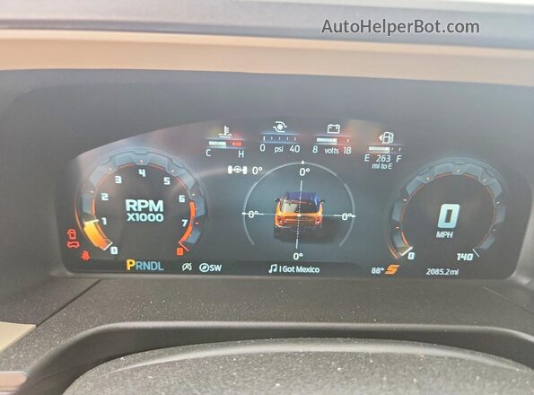 3FMCR9BN9SRF42924 2025 FORD BRONCO Beige Սարքավորումների վահանակի տեսք
