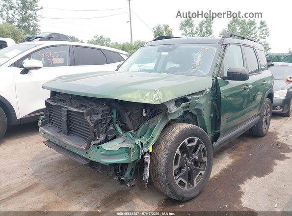 3FMCR9C61PRD16522 2023 FORD BRONCO SPORT Зеленый Передняя левая четверть