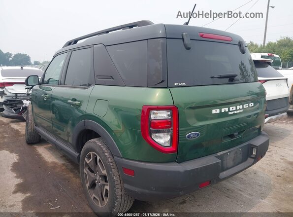 3FMCR9C61PRD16522 2023 FORD BRONCO SPORT Зеленый Задняя левая четверть