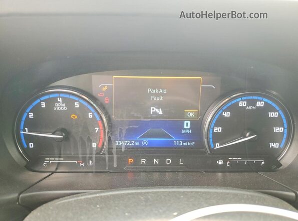 3FMCR9C62PRD08848 2023 FORD BRONCO Blue Instrument cluster view