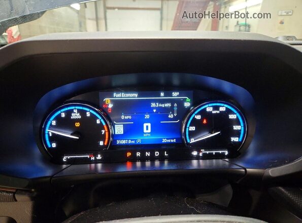 3FMCR9C63PRD26372 2023 FORD BRONCO Black ხელსაწყოთა პანელის ხედი