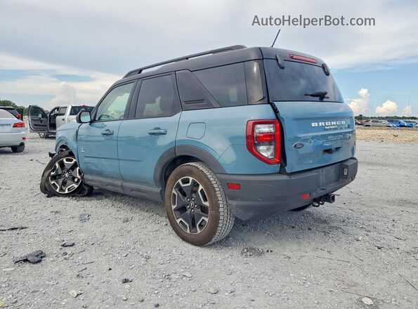 3FMCR9C64MRB02801 2021 FORD BRONCO Blue უკანა მარცხენა